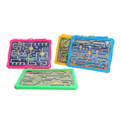 良い価格 OEM 子供用プラスチック 磁気パズル 迷宮 ゲーム ロールボール付き 絵板 オンライン