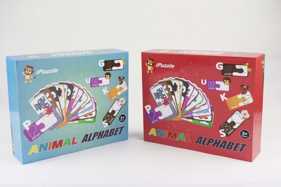 良い価格 塗料 グレイボード 紙 パズル 動物 アルファベット カード オンライン